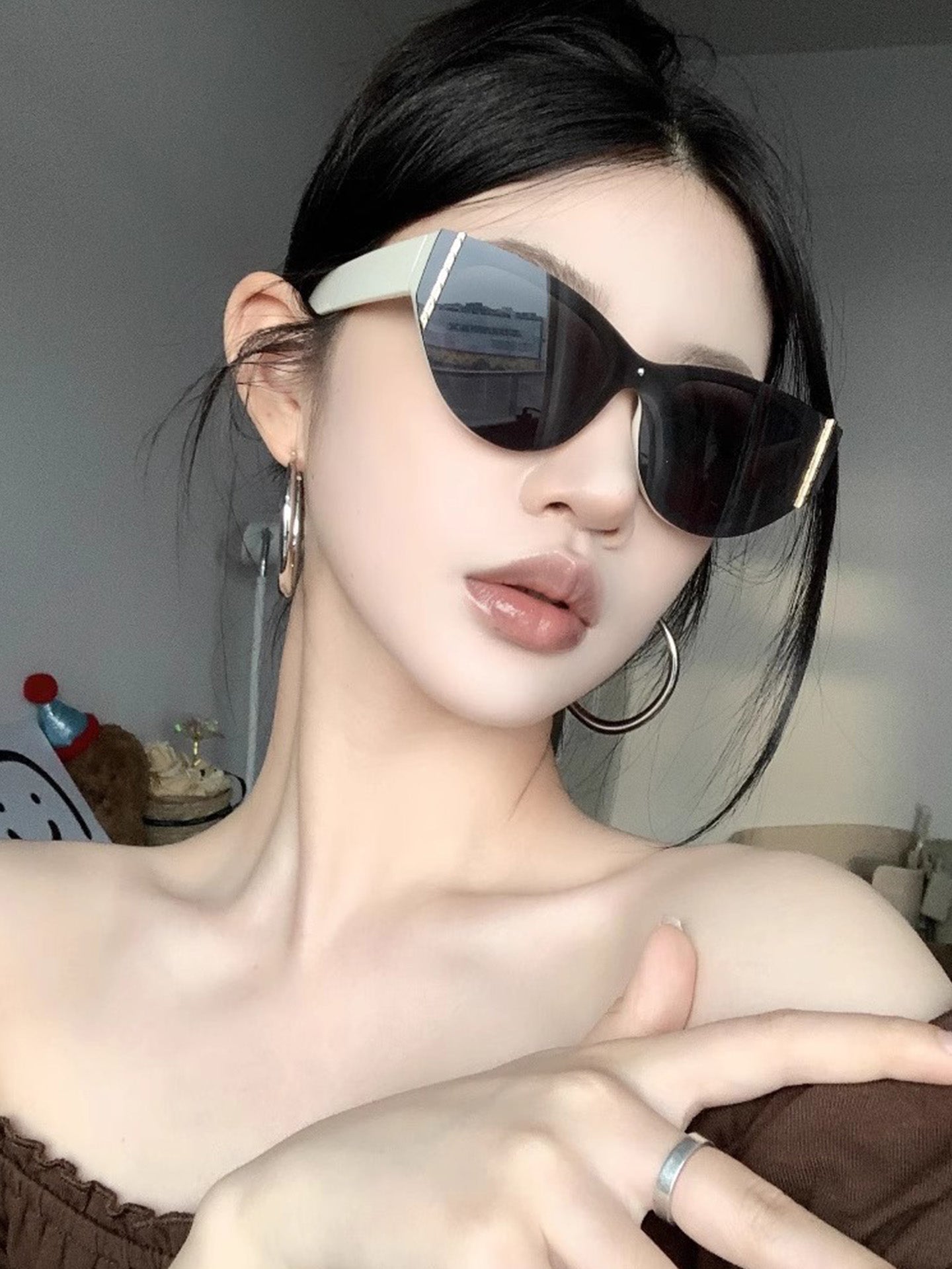 American Style Old Money Cat Eye Sunglasses