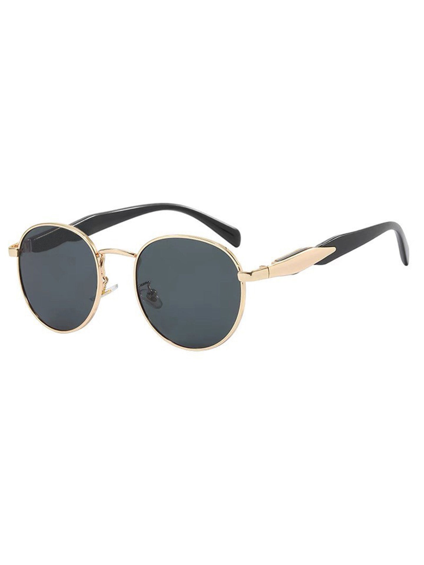 Retro Steampunk Round Sunglasses with UV Protection